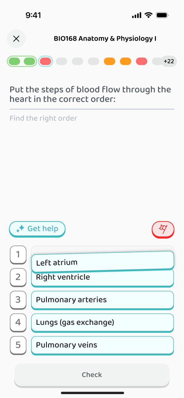 Ordering exercise